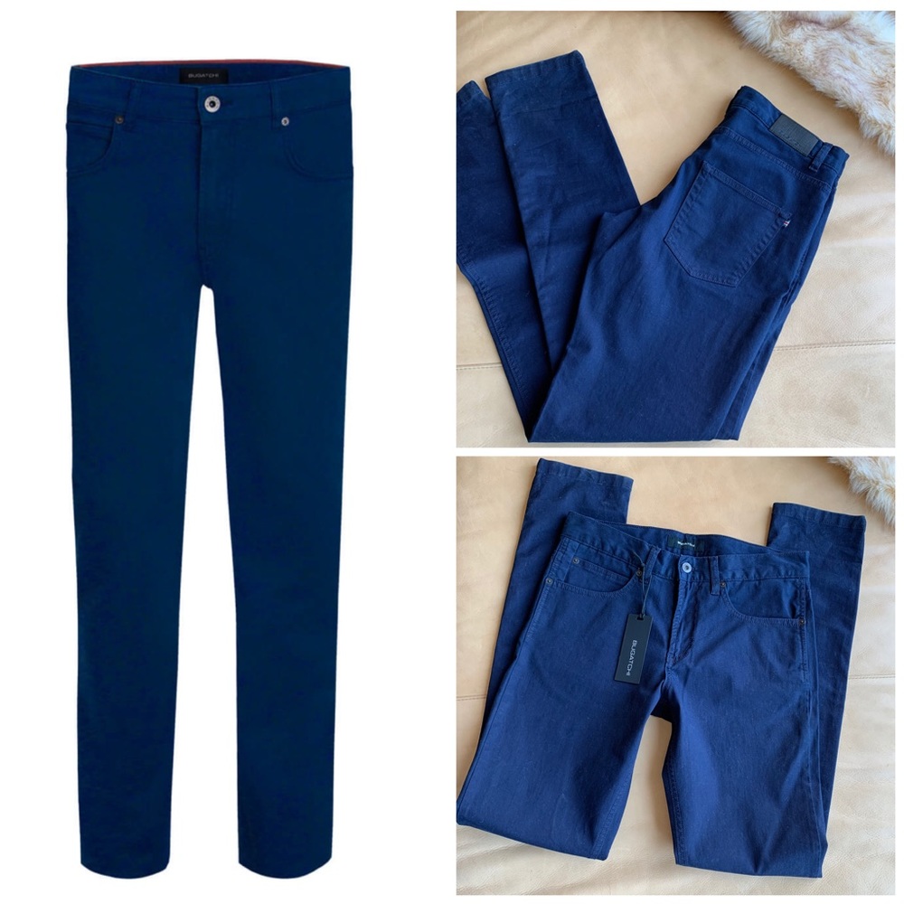 NWT! BUGATCHI Five-Pocket Pants in midnight SZ 30